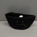 Personalized 3D Plush Black Cat Round Storage Basket  Cotton Rope Toy Organizer & Laundry Hamper with Handle, Baby Gifts Basket for Nursery, Baby Shower, Halloween & Christmas Decorative Bin