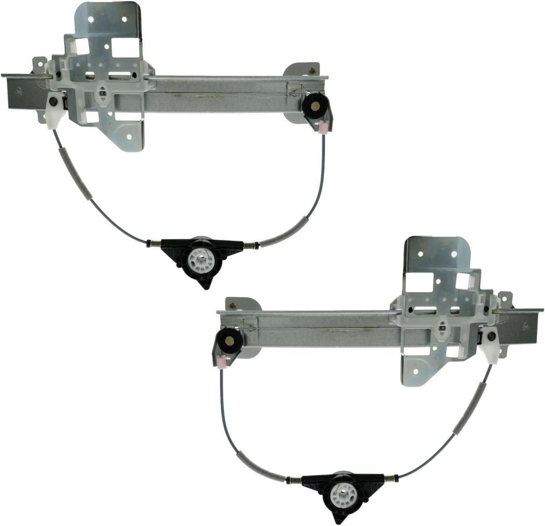 TRQ Rear Power Window Regulator Set Compatible with 1995-1997 Lincoln Town Car FO1550107 FO1551107
