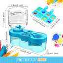 Paint Brush Cleaner, Upgraded Water Cycle Watercolor Rinser Dispenser with Holder and Palette, Washing My Brushes, Cleaning System for Acrylic,Watercolor,Painting Art Supplies for Adults Students