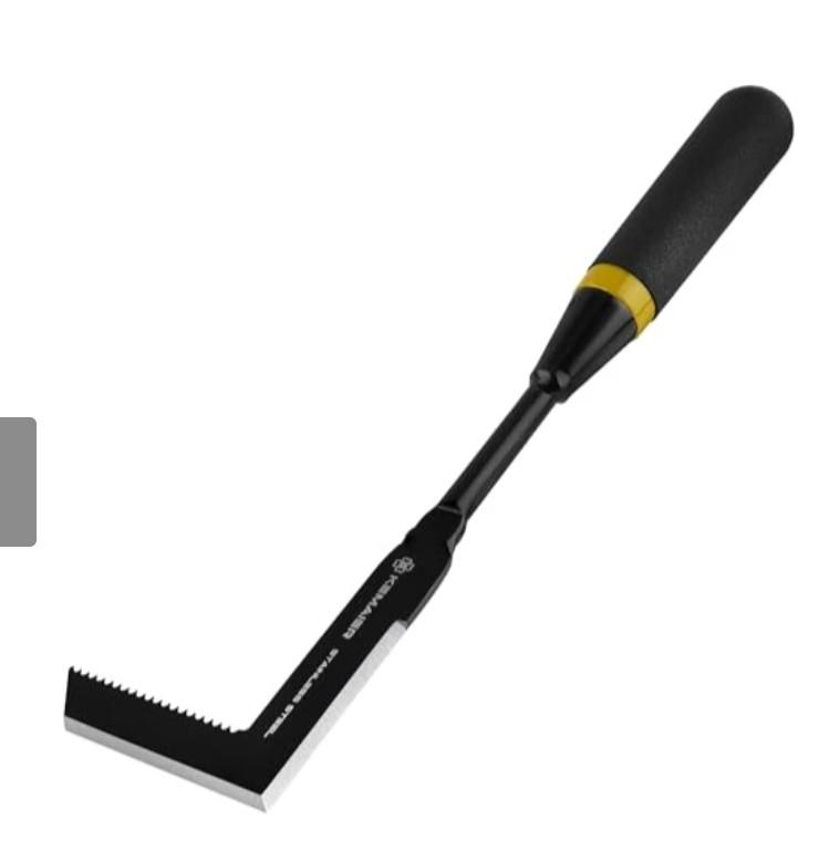 Kemaier 47.6" Long Handle Weeding Tool - Heavy Duty Stainless Steel Weed Remover and Puller for Garden, Sidewalk, Driveway Cracks - Durable Ergonomic Design for Effortless Use