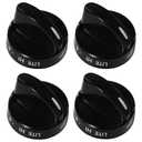 GYOFFULL 316442513 Stove Knob Black Gas Oven Range Control Assembly Compatible with Frigidaire, Kenmore, Sears Burner (4PACK)