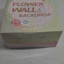 Black Floral Photo Backdrop 3.5x4.6ft Silk Hydrangea Artificial Flower Wall Panels for Halloween Birthday Party Graduation Background Decorations