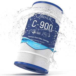 C900 Pool Filter Cartridge, Compatible with Hayward C900, CX900RE, Replaces Pleatco PA90, Unicel C-8409, Filbur FC-1292, Sta-Rite PXC95, 90 sq.ft, Size: 17 3/8" x 8 15/16"