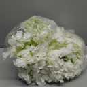 50pcs Hydrangea Artificial Flowers White Faux Hydrangea Flowers Heads with Stems Silk Flowers for Wedding Arch, Table Centerpieces, Home, Garden, Baby Shower, Party Decor