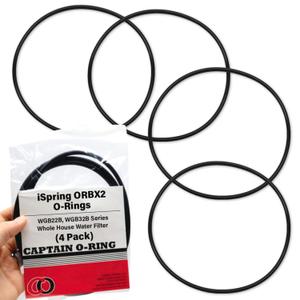 Captain O-Ring  Replacement ORBX2 O-Rings for iSpring WGB22B, WGB32B Series Whole House Water Filter (4 Pack)