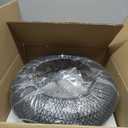 Low Profile DC Small Black and Gold Wicker Ceiling Fan with Light Fixture and Remote,Enclosed Rattan Caged Flush Mount Bladeless Wooden Fandelier for Kitchen Bedroom Indoor