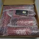 Flameless LED Candles with Timer 5 Pc Flickering Flameless Candles for Romantic Ambiance and Home Decoration Stable Acrylic Shell,with Embedded Star StringBattery Operated CandlesRed