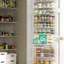 Moforoco White 9-Tier Over The Door Pantry Organizer, Pantry Organization And Storage, Metal Hanging Spice Rack Shelves Door, Home & Kitchen Essentials, Laundry Room Bathroom Organization