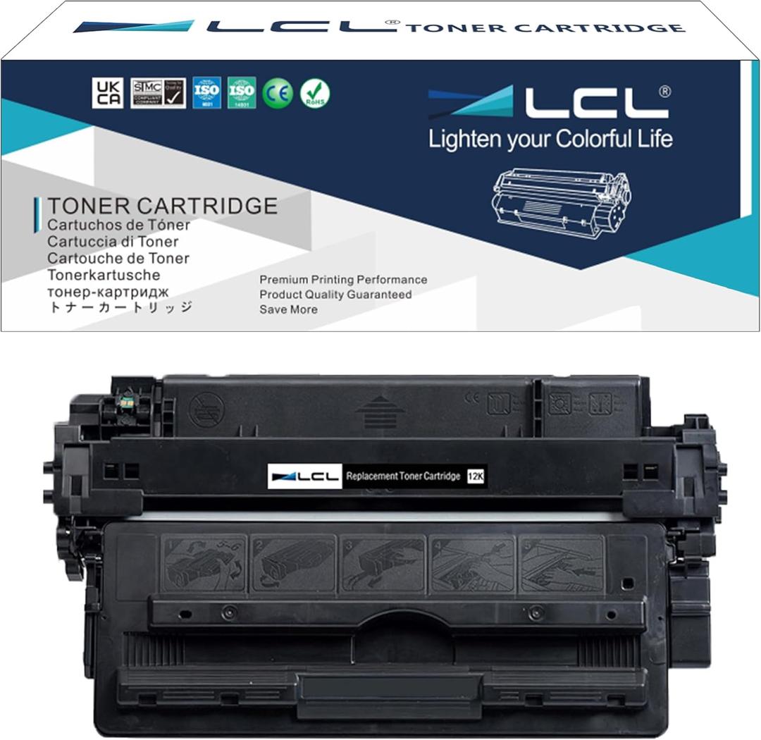 LCL Compatible Toner Cartridge Replacement for HP 16A Q7516A 5200 5200n 5200tn 5200dtn 5200L Canon LBP 3500 3900 3920 3970 (1-Pack Black)