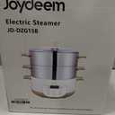 Joydeem Electric Food Steamer for Cooking, 2-Tier Stainless Steel Vegetable & Food Steamers, 15L/15.9 qt Large Capacity, JD-DZG15B