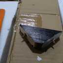 Signature Design by Ashley Loyaska Casual Sofa Table with Marble Top, Brown & White (Two Tone)