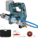 Cordless Grease Gun for Makita 18V Battery (No Battery), Brushless Electric Grease Gun with LED Display, 12000 PSI, 6oz/min, 39.7'' Hose, LED Light, for Machinery Maintenance