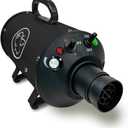 Flying Pig High Velocity Dog Pet Grooming Dryer w/Heater (Flying One, Black w/White Logo)