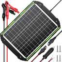 Sun Energise 25W 12V Solar Powered Battery Charger & Maintainer, Built-in Smart MPPT Charge Controller, Waterproof 25 Watt 12 Volt Solar Panel Trickle Charging Kits for Car Auto Boat RV Marine Trailer