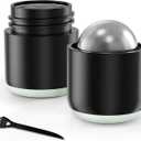 DEPAD Pill Crusher Stainless Steel, Pill Crusher Fine Powder, Pill Grinder Fine Powder with Brush, Pill Crusher for Elderly and Pets, Twist-to-Grind