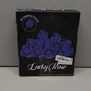 Purple Rose Bouquet Building Set for Girls & Boys - 12 Pack Botanical Collection Gift for Easter Basket Artificial Flowers Botanical Collection Centerpiece Retro Decor