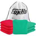 EunHo Cornhole Bags Set of 8 Regulation Size & Weight Corn Hole Bean Bags Official Professional All Weather for Tossing Game with Carry Case