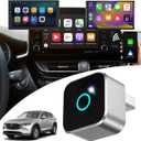 Compatible with Wired Model:2019-2025 CX-5 2-in-1 Wireless CarPlay & Android Auto AdapterDesigned for Mazda Connect Infotainment System Wired to Wireless,Small & Discreet0.8in 0.32oz