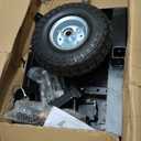Lawn Mower Wheels Sulky, Walk Behind Mower-Sulky, Lawn Trailer with Dual 10" Vacuum Tires for Mower, Easy Forward & Reverse Lawn Mower Trailer, Black