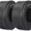 GICOOL (2 Pack) 11x6.00-5 Tubeless Zero Turn Mower Tires, Riding Lawnmower Smooth Tread, 4 Ply