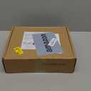 Amazon Basics Faux Linen Blackout Curtains for Bedroom and Living Room, 2-Piece Set with Grommets, 42" W x 63" L, White