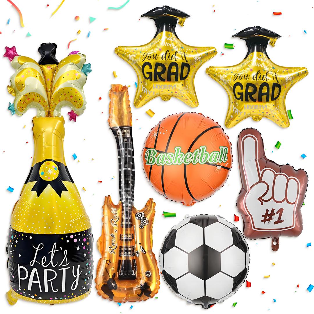 5 x Graduation Balloons 2026 With Congratulations Foil Balloons, GARD Balloons for Decorating 2026 Graduation Parties、College And High School Graduation Parties In 2026.