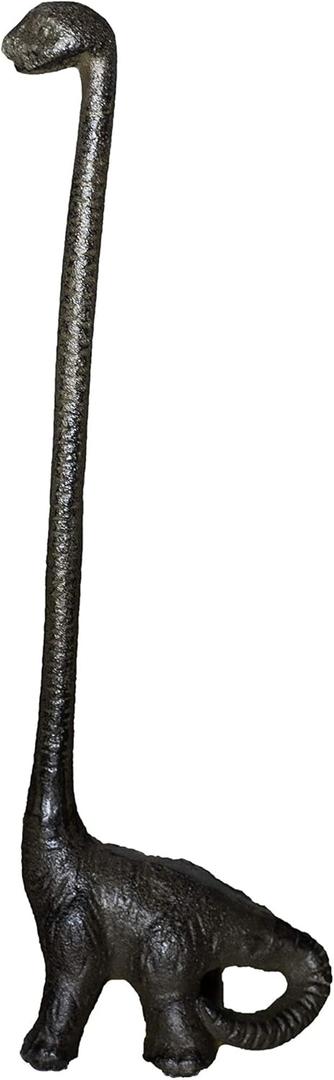 Dinosaur Cast Iron Paper Towel Holder - Sturdy and Functional - Cute Dinosaur Bathroom Decor - Dino Antique Rustic Dcor Home Stand - Toilet Paper Stand by Sheff Store