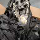 Haunted Hill Farm 6-Ft. Standing Haunted Scarecrow Halloween Prop, Poseable Indoor or Covered Outdoor Spooky Halloween Decorations, Perfect for Garden, Front Lawn, Porch, and Walkway