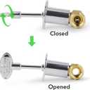 Stanbroil Universal 12-Inch Gas Valve Key, Fits 1/4" and 5/16" Turn Ball Valve for Gas Fire Pits and Fireplaces, Polished Chrome