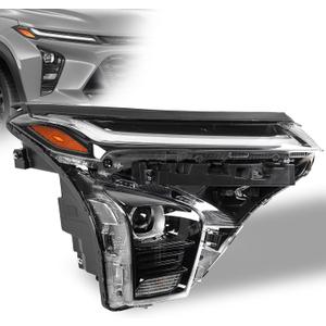 W/ LED DRL Head Light Assembly for Chevy Trax 2024 2025, LED Factory OEM Style Projector Head Lamp Headlight Assembly for Chevy Chevrolet Trax 2024 2025 GM2503553 42876953, Passenger Side, W/ Bulbs