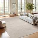 Valenrug Washable Rugs 7x9 - Stain Resistant 7x9 Area Rugs for Living Room, Non Slip Backing Gradient Printed Rugs for Bedroom, Foldable Machine Washable Area Rug(7'x9', Beige)
