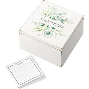 Lillian Rose Rustic Botanical Gratitude Box With 30 Note Cards