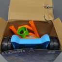 SLOOSH Bubble Lawn Mower Toddler Toys - Spill-Proof Bubble Machine Pretend Gardening Play Toy for Age 1 2 3 1-3 Year Old Baby Boys Indoor Outdoor Use, Easter Basket Stuffers Birthday Gifts (Blue)