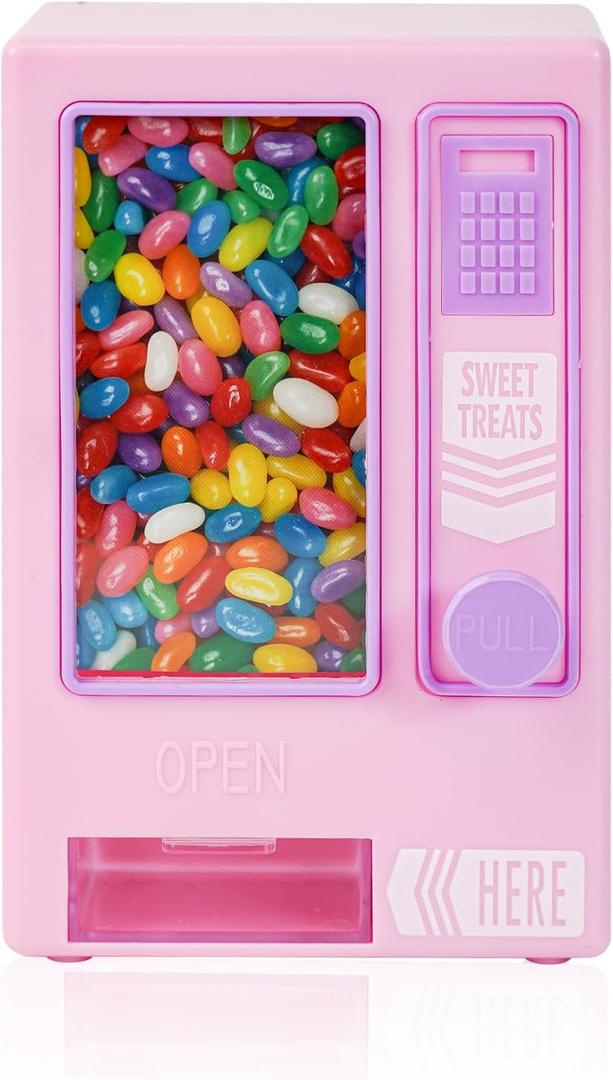 YOBRO Candy Dispenser, Cute Vending Machine for Desktop, Manual Candy Machine, Dispense Mini Candies, Birthday&Christmas Gift for Girls, Gift for Friends Girlfriends (Pink)