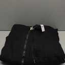 Yeokou Women's Casual Full Zip Up Sherpa Lined Hoodie Sweatshirt Jacket Coat (X-Large, Black)