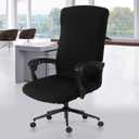 DIVA EN CAMINO DEC Water Resistant Office Chair Cover with Zipper, Stretch Slipcover for High Back Chair, Black