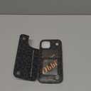 HAOPINSH for iPhone 13/14 Wallet Case with Card Holder, Black Leopard Cheetah Pattern Back Flip Case PU Leather Kickstand Card Slots Case for Women Girls, Double Magnetic Clasp Cover 6.1"