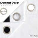 Metro Parlor Ombre Full Blackout Curtains 90 Inches Long 2 Panels for Living Room Bedroom Yellow White Moroccan Geo Patterned Room Darkening Thermal Insulated Grommet Top Window Treatment Drapes,52x90