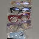 Progressive Multifocus Reading Glasses for Women Blue Light Blocking Spring Hinge Computer Multifocal Cat Eye Readers