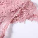 Niyage Toddler Girls Tulle Princess Party Dress Baby Elegant V-Back Lace Flower Girl Dresses (5-6 Years, Knee-pink)