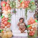 2 x Happy Easter Balloon Garland Arch Kit, 145Pcs Retro Pink Green White Balloons with Rabbit Ears Shaped Card Bunny Carrot Balloons for Easter Party Decorations Baby Shower Girls Birthday Party Supplies