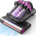 Mattress Vacuum Cleaner 550W 18KPa Bed Vacuum Cleaner with Smart Dust Sensor, UV-C Light, 149F Heat, HEPA Filter, Handheld for Bed Sofa Couch (Purple)