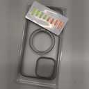 TORRAS 360 Rotatable Magnetic Ring Only for iPhone 16 Pro Max Case, Fit for MagSafe with Stand Ring Holder, 16FT Mil-Grade Shockproof Translucent for iPhone 16 Pro Max PC&TPU Case Ostand, Grey (Natural Titanium)