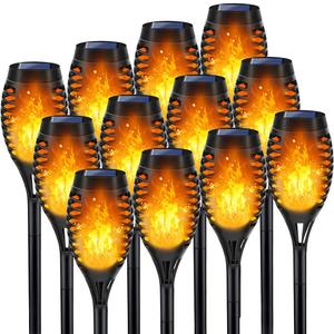 LNRYY Outdoor Solar Lights, 12Pack Solar Torch Light with Flickering Flame, Solar Garden Lights Waterproof for Outdoor Decorations, Flame Torches for Outside, Outdoor Lighting for Pathway Yard Decor
