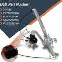 741-586 Window Regulator Driver Side Front Left Fit for Ford E-150 E-250 E-450 Super Duty 2010 2011 2012 with Power Window Motor 1C2Z1523201AA 9C2Z1523201A F2UZ1523209A