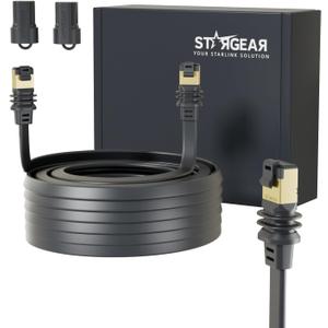 32.8FT Starlink Gen 3/Mini Cable, Starlink Flat Hidden Power Ethernet Cable, Starlink Accessories Extreme Slim Power Cord Shielded for Window Door, Compatible with SL Standard 4/4X/Gen3/Mini