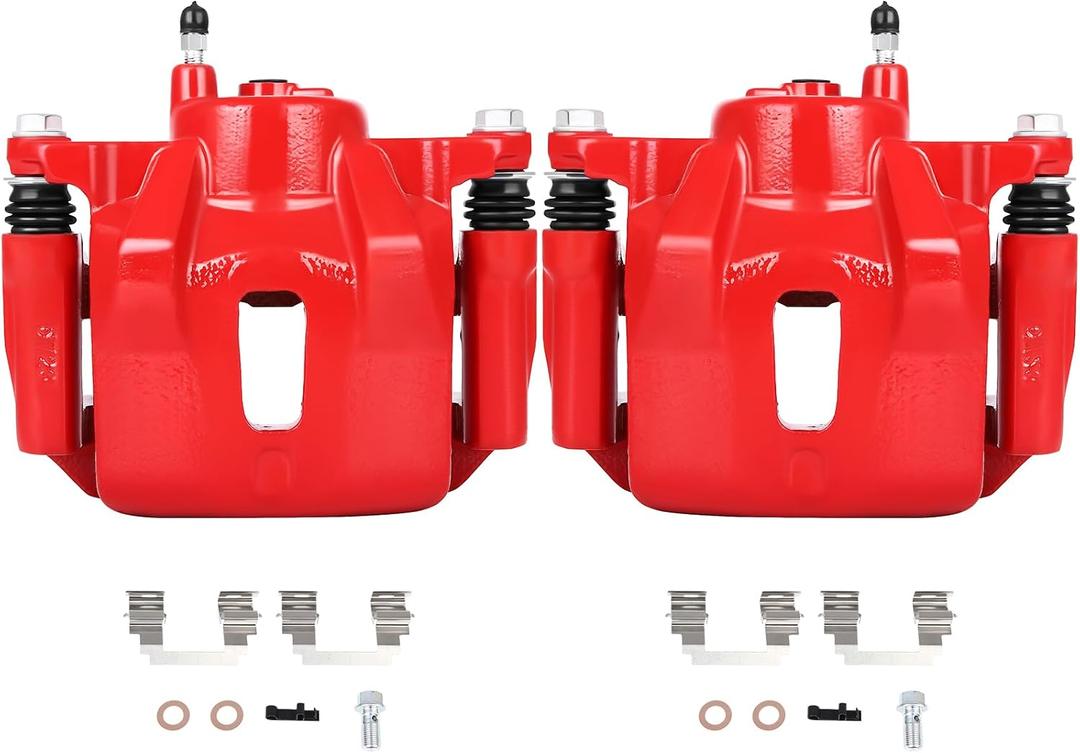 SCITOO 19B2698 19B2699 Front Left & Right Disc Brake Calipers Assembly w/Bracket For Pontiac For Vibe 2003-2008,For Toyota For Corolla 2003-2008,For Toyota For Matrix 2003-2008 Driver & Passenger Side