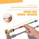 RK-Adj-PRV Rod Kit Adjustable Operating Rod Kit Fit for Woodford Faucet Model 14, 16, 17, 19, 22 or V22s, Stop Leakage, Prevent Bursting (10pcs)