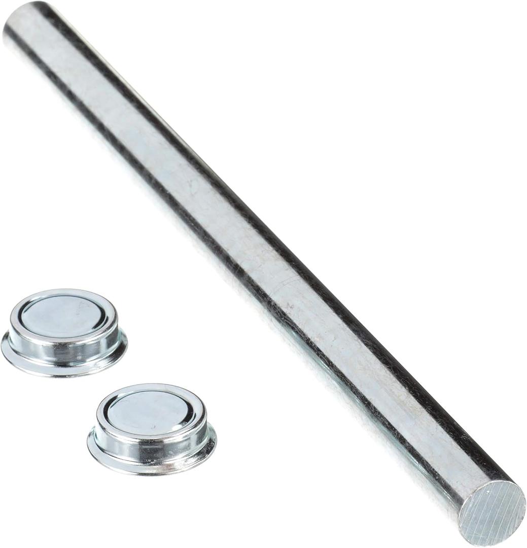 Attwood 11283-3 Roller Shaft Set  with Pal Nuts, Solid Zinc-Plated Steel, 9 1/4-In. Long for 8-in. Roller (One Size)