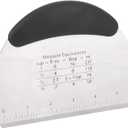 Pastry Knife, Stainless Steel Pastry Scraper Shredder Flour Pastry Knife Pastry Scale Measuring Baking Tool(Black)